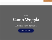 Tablet Screenshot of camp-w.com